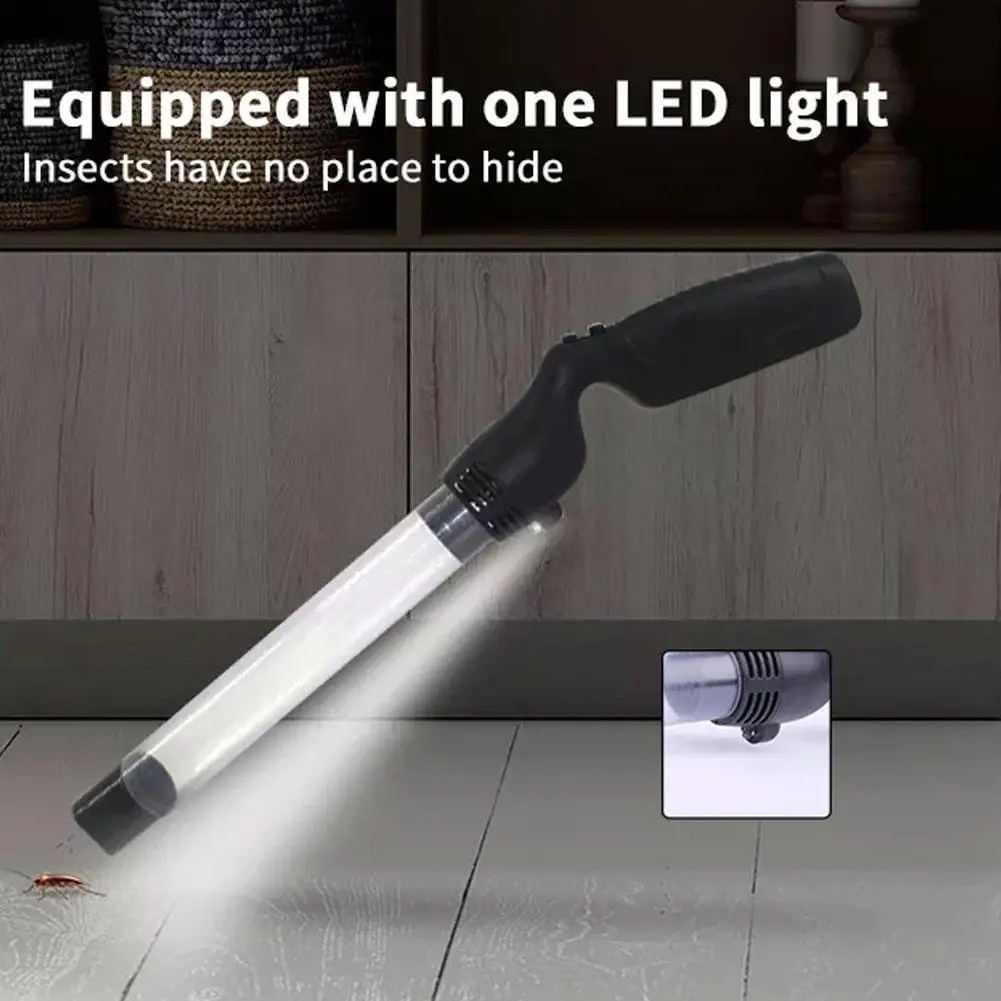 LED Insect Suction Trap Catcher Fly Bugs Insect Killer Safety Insecticidal Repellent Lamp Spider Littel Vacuum Pest Sucker