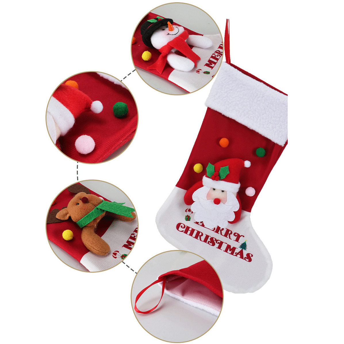 Christmas Decoration Supplies Candy Gift Bag Large Socks Christmas Tree Ornaments Christmas Stocking