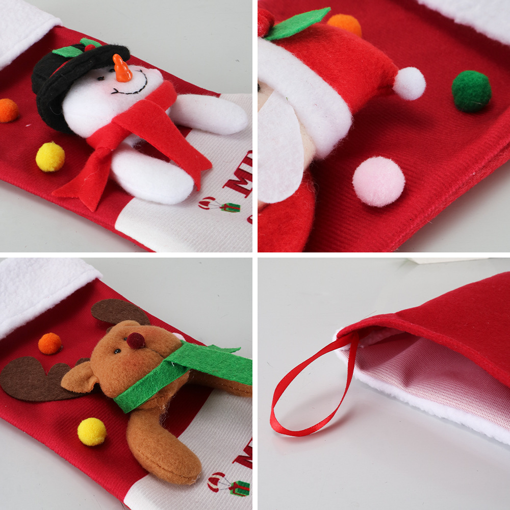 Christmas Decoration Supplies Candy Gift Bag Large Socks Christmas Tree Ornaments Christmas Stocking