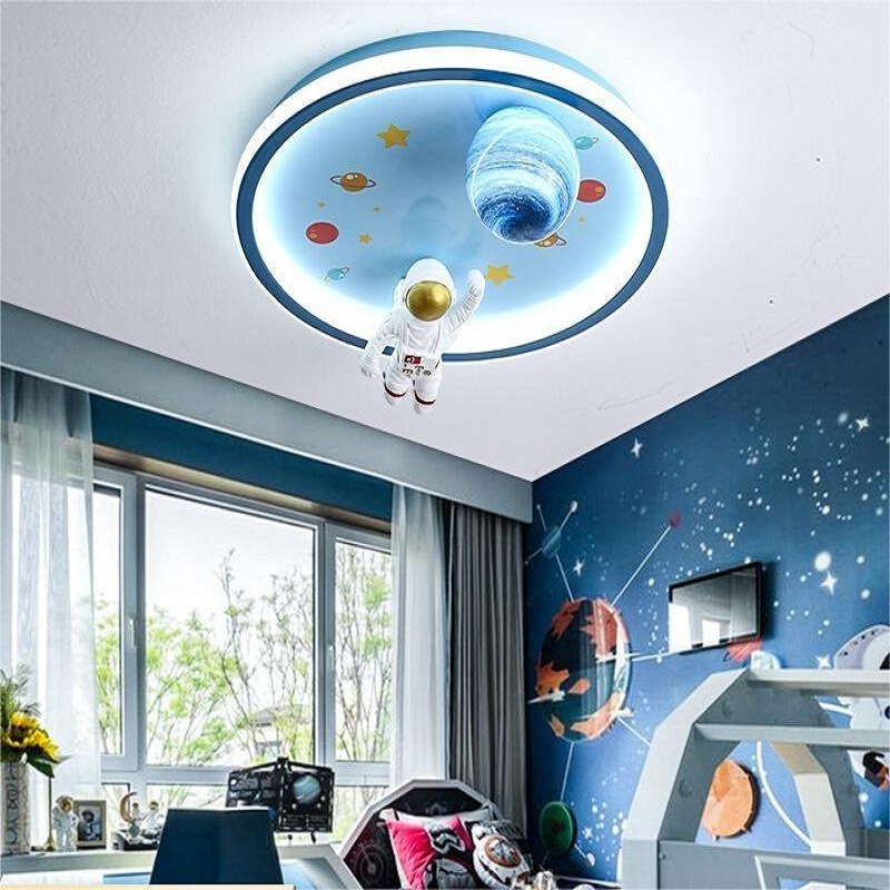 children's fun space planet astronaut room light arrangement boys room children's ceiling light