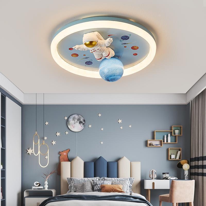 children's fun space planet astronaut room light arrangement boys room children's ceiling light