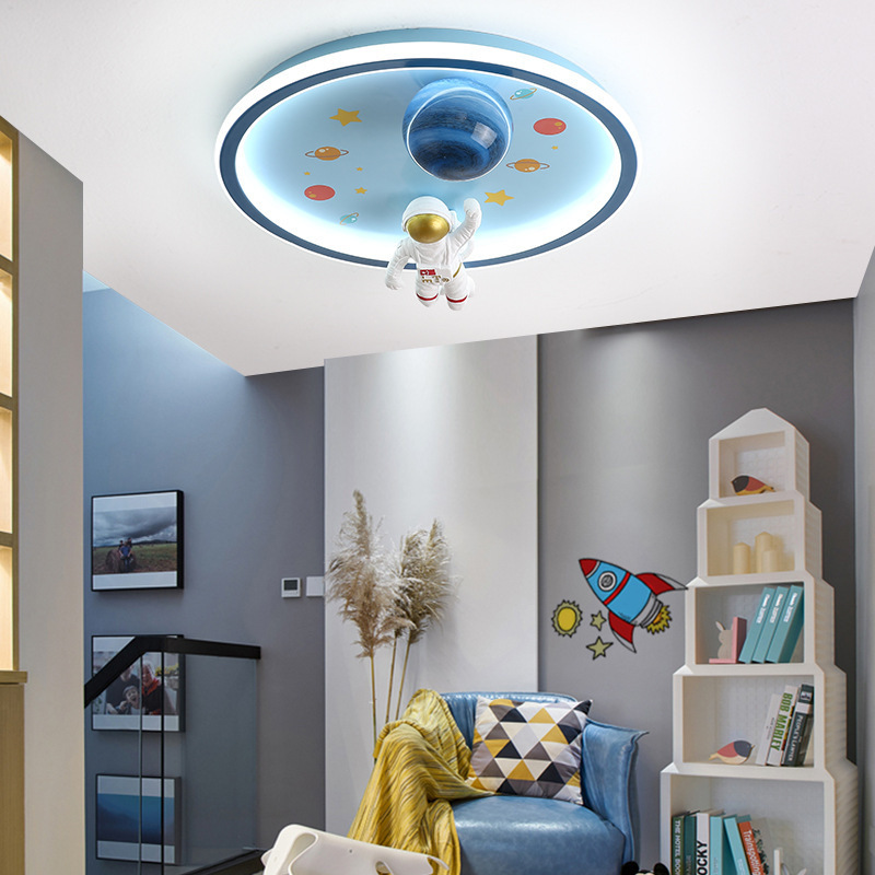 children's fun space planet astronaut room light arrangement boys room children's ceiling light