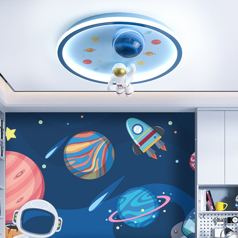 children's fun space planet astronaut room light arrangement boys room children's ceiling light