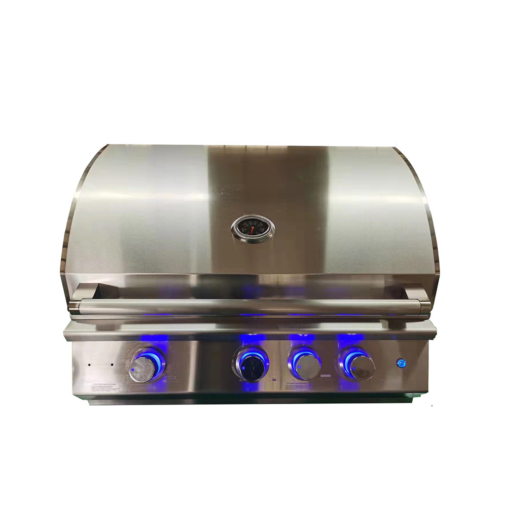 High Quality High Temperature 4 Burner Stainless Steel Gas Bbq Built-In Gas Bbq Grill Built In Bbq