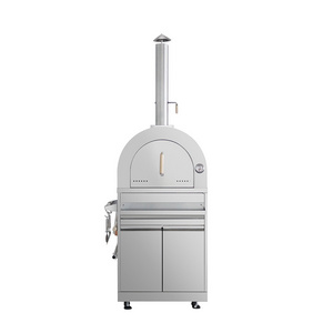 Household Kitchen Built-in Gas Pizza Oven Easy To Clean Timed Baking Stainless Steel Pizza Oven