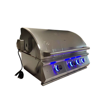 High Quality High Temperature 4 Burner Stainless Steel Gas Bbq Built-In Gas Bbq Grill Built In Bbq