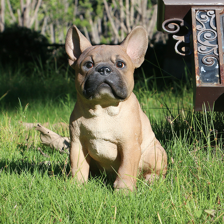 Dog Figurine Home Decor Bulldog Statues French Bulldog Hot Sale Custom Service Resin SCULPTURE Home Decoration Polyresin Animal