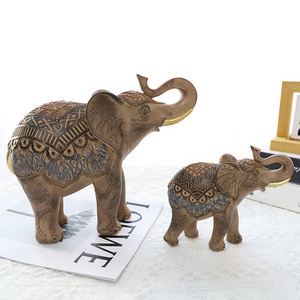 Modern Elephant Statue Feng Shui Statue Wealth Lucky Elephant Decoration for Home Living Room