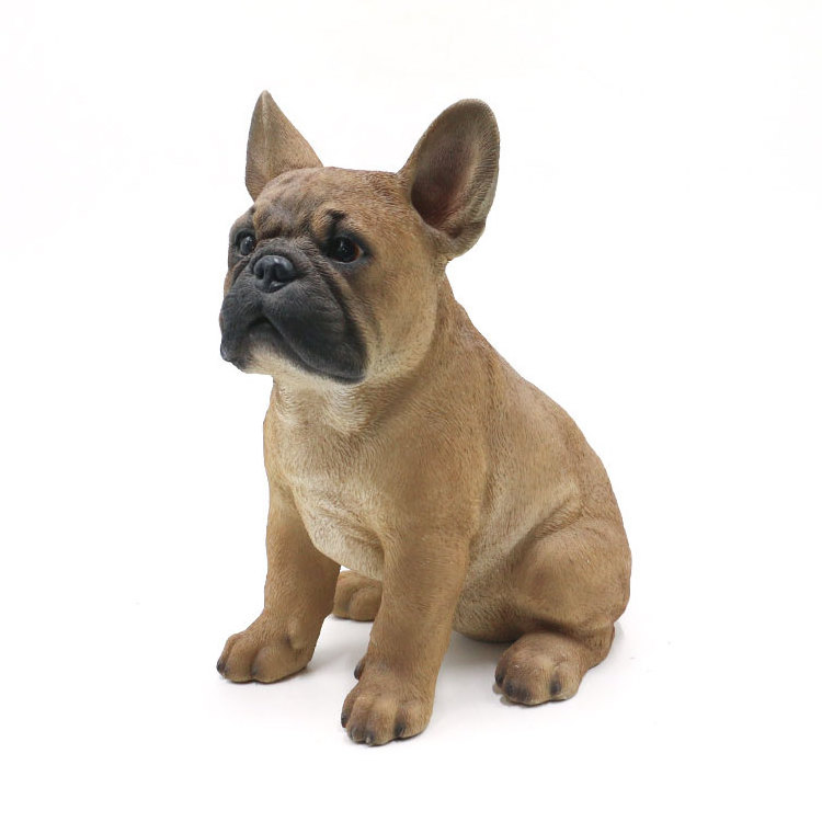 Dog Figurine Home Decor Bulldog Statues French Bulldog Hot Sale Custom Service Resin SCULPTURE Home Decoration Polyresin Animal