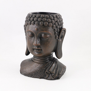 Factory Wholesale OMG Buddha Head statue Artificial Buddha Head Flower Pot Buddha Head Planter