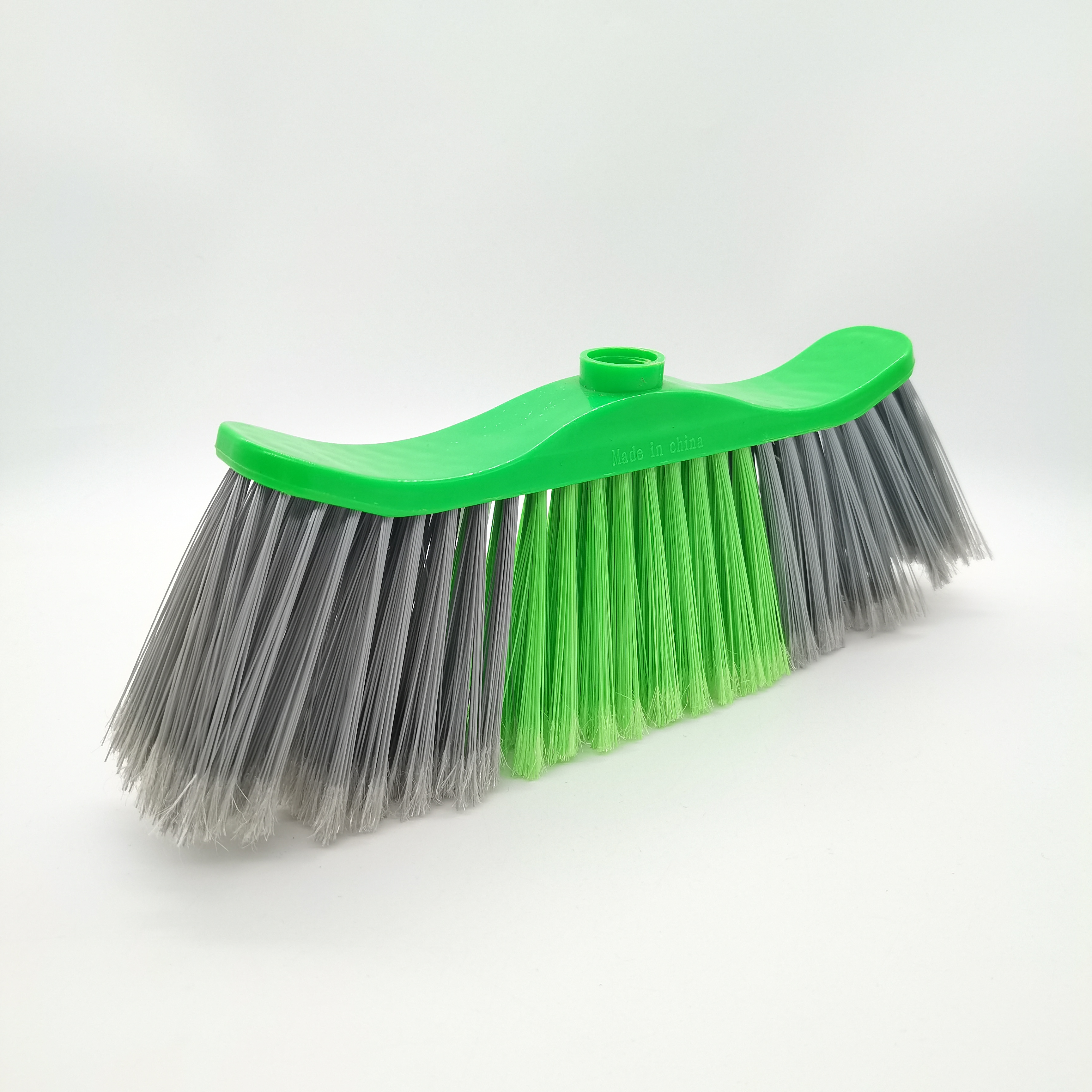 F0044 House Hold Cleaning Brush Green Cleaning Sweep Broom Soft Brush Plastic Broom Head