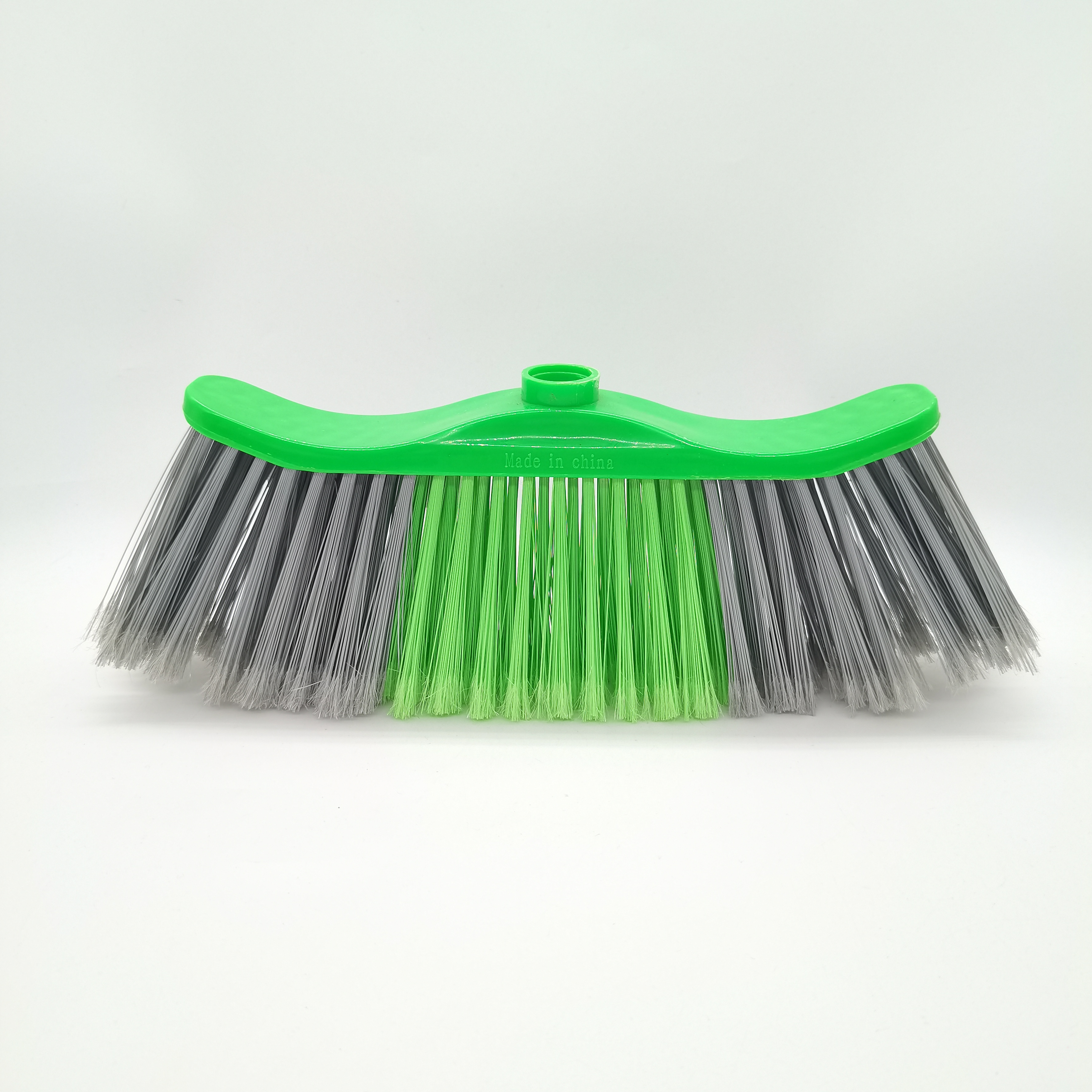 F0044 House Hold Cleaning Brush Green Cleaning Sweep Broom Soft Brush Plastic Broom Head