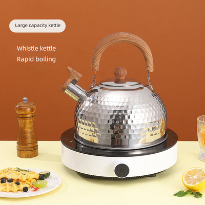 RCP TEA POT COOKER 2/3/4L Whistle Hot Water Kettle Customized Polishing Kitchen Metal Tea Pot Stainless Steel Kettle