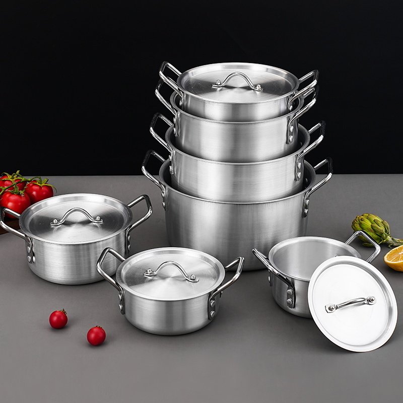 Aluminium Cookware 7pcs/set Big Cooking Pots Aluminum Sets For African And Middle East Market