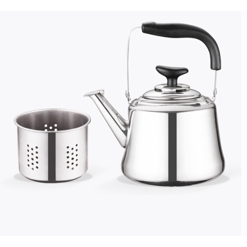 Classic old-fashioned  design Stainless Steel Water Whistling teapot Hot Water Kettle Tea Kettle with Strainer