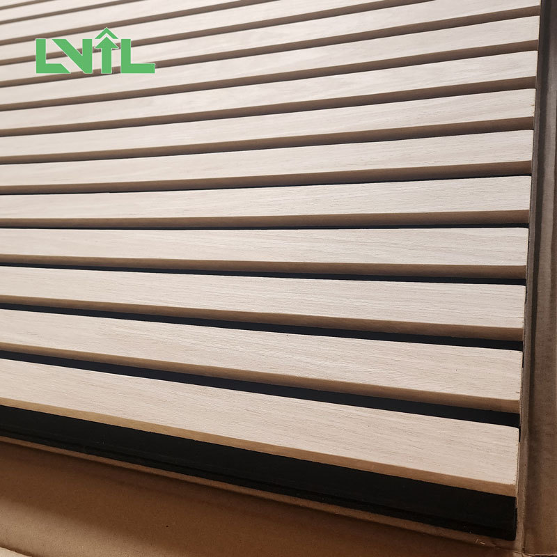 LVIL FSC Wood office micro interior mdf wooden hdf perforated mdf acoustic panel price