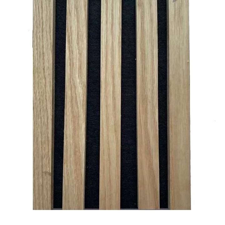 Customize size high quality and high density MDF wooden veneer slats for interior sound absorbing acoustic wall panel