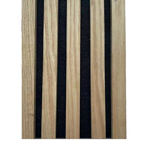 Customize size high quality and high density MDF wooden veneer slats for interior sound absorbing acoustic wall panel