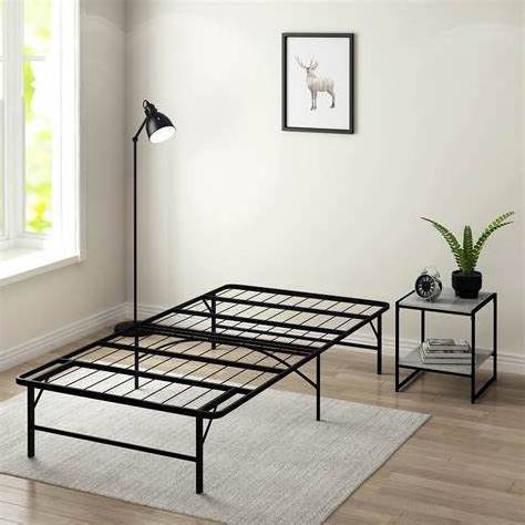 Free Sample Platform Steel Iron Metal Bed/Single Queen Metal Bed Frame