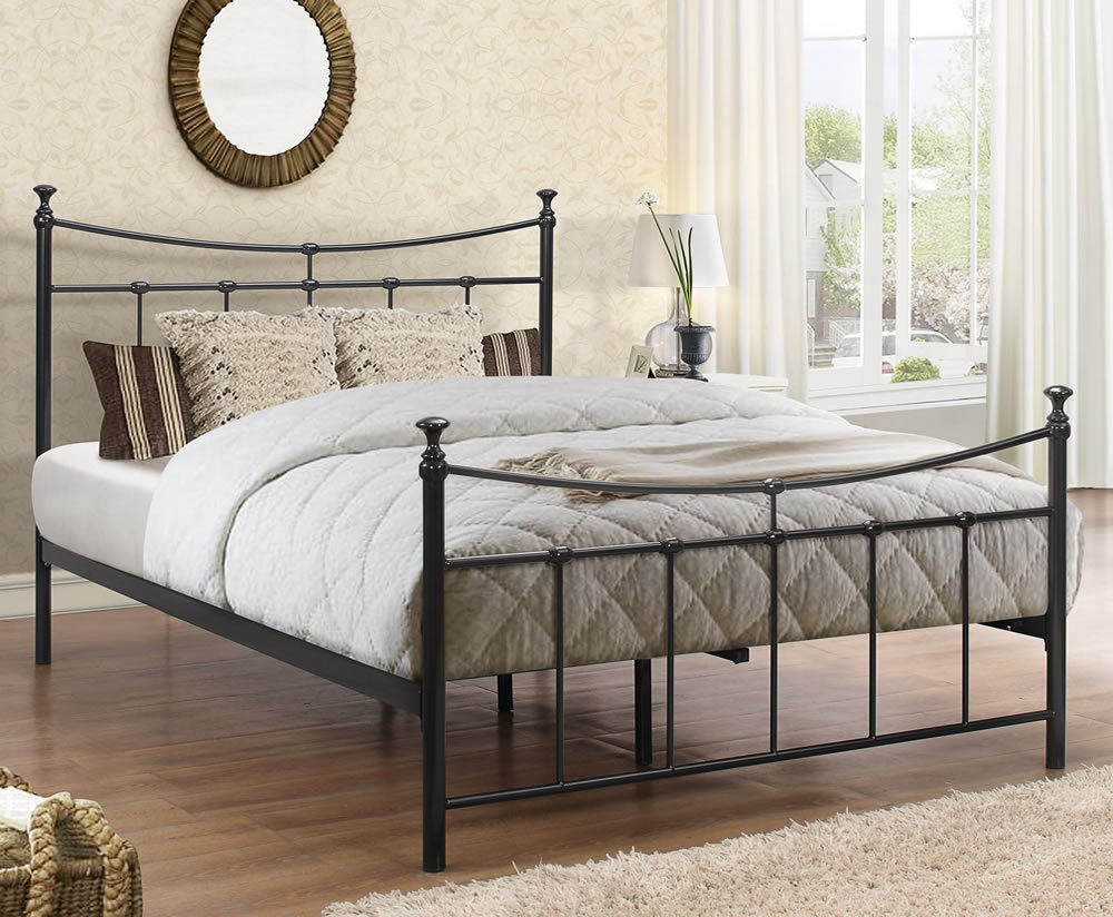 Free Sample Platform Steel Iron Metal Bed/Single Queen Metal Beds