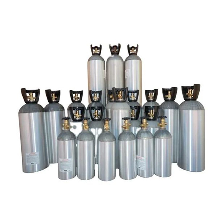 2.5Lbs 5Lbs 10Lbs 15Lbs 20Lbs Beverage Co2 Tank Drinking Aluminum Co2 Gas Tank Cylinder With Cga320 Valve