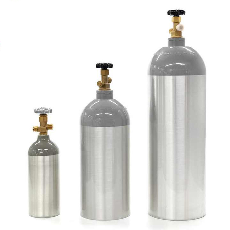 Gas Cylinders Seamless Steel Argon Nitrogen Oxygen Co2 Gas Cylinder Portable 8L 10L 12 L 14L