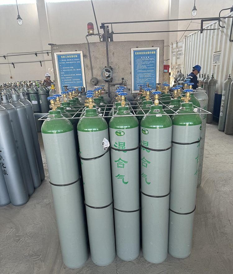 Industrial Hydrogen Gas Price 13.4L Empty Oxygen Cylinder Small Gas Tank For Sale