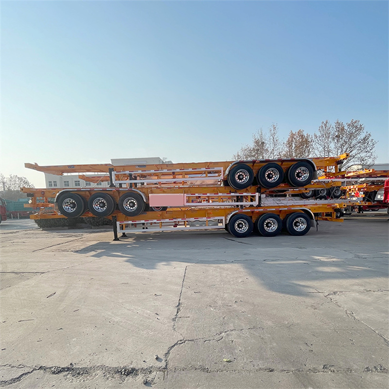 HUITENG Manufacturers 40ft 12m Container Trailer Chassis Transport 20 Feet 40 ft Container Chassis Skeleton Trailer