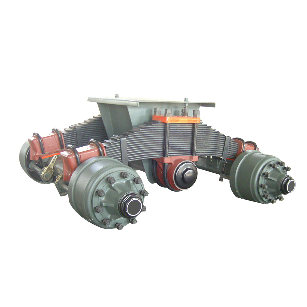 Low Price Single Point Bogie Suspension 24t 32t Trailer Axle For Sale