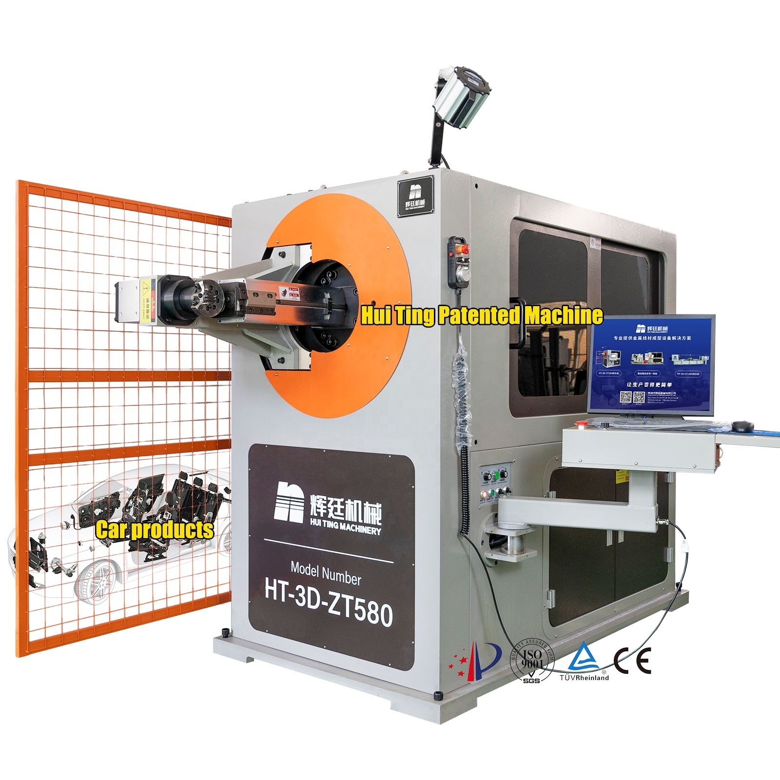 Patented 8mm 3D CNC wire bending machine high precision and full automatic steel bending machine and 3D wire forming machine