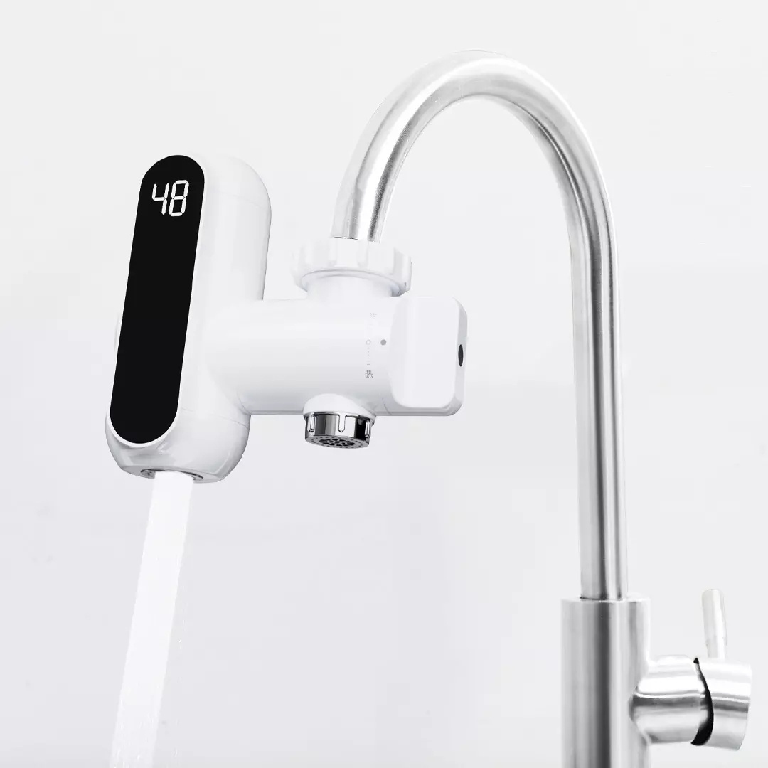 Xiaoda Instant Heating Faucet Connection Version IPX4 Protection Water Heater Kitchen Bathroom Temperature Display Heater