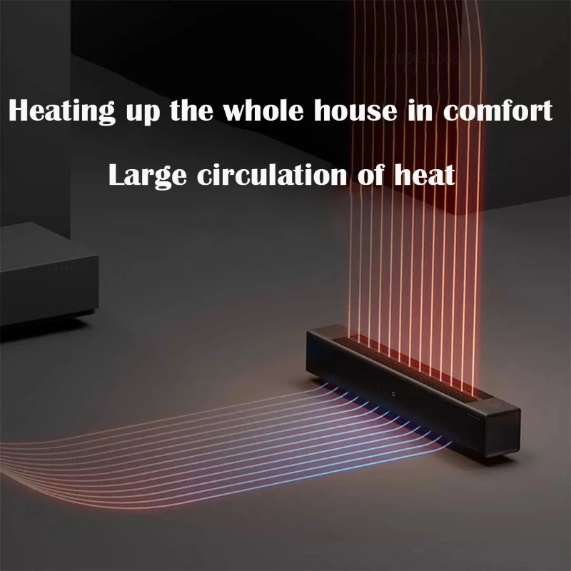 Xiaomi Mijia Graphene Skirting Electric Heater Simulated Flame Edition Electric Heater Living Room Humidifier Heater Fireplace