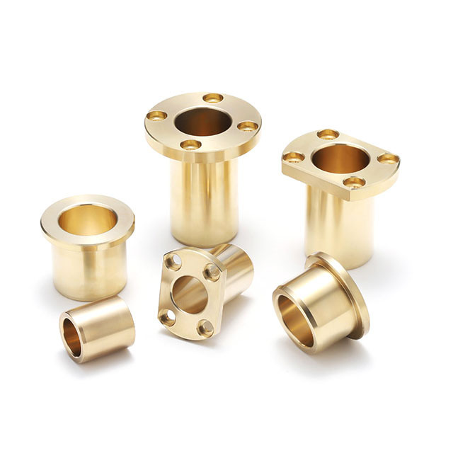 Wear-Resistant High-Strength Self Lubricating Straight Flanged JFB Leaf Spring Eye Copper Brass Sleeve Graphite Bronze Bushings