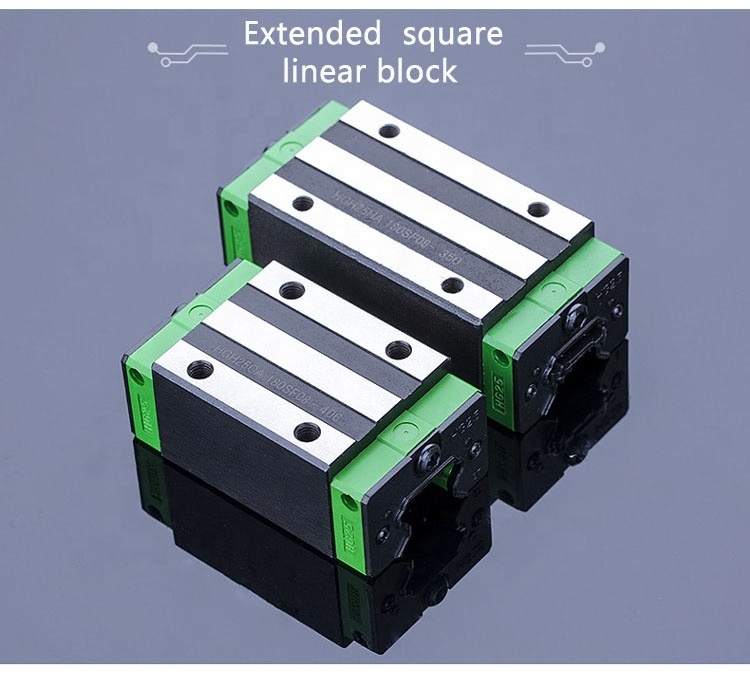 Linear Guide Rail And Block With Linear Slider HGW25 Linear Slide Rail HGH25 Linear block