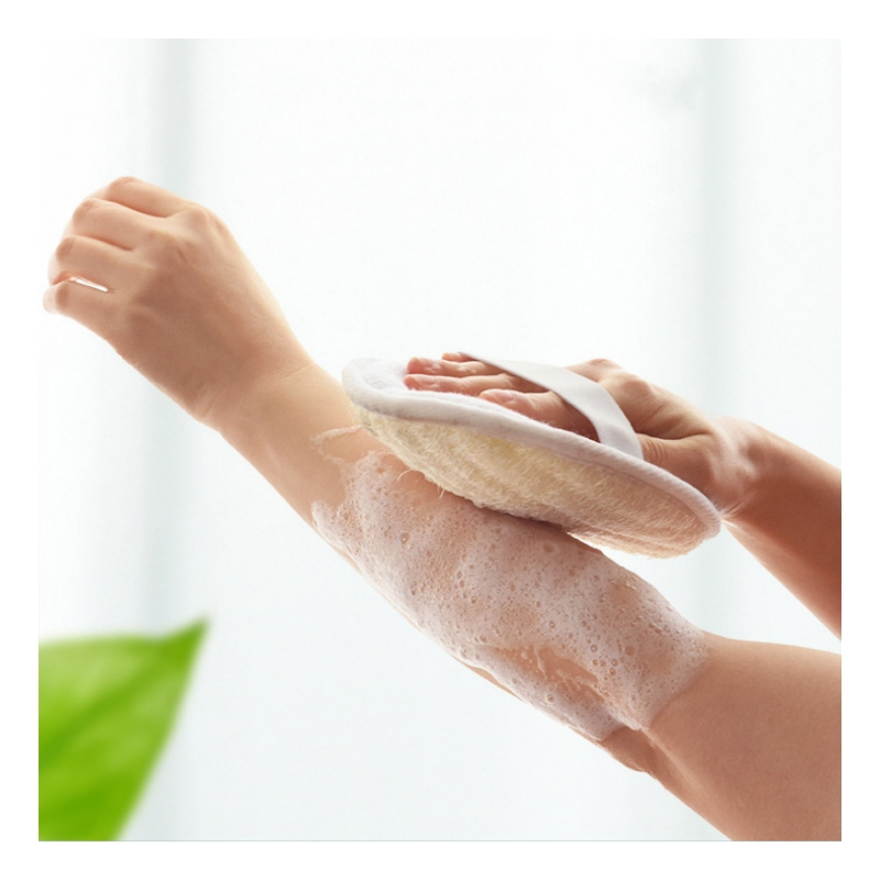 Biodegradable Disposable Exfoliating Shower Sponge Pad Loofah Scrub for Men and Women Household Cleaning Tool & Accessory