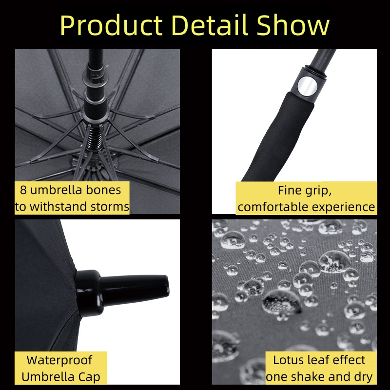 Newest Design Unique Style Carbon Fiber Golf Umbrella Super Waterproof and Windproof Ultralight for Rain