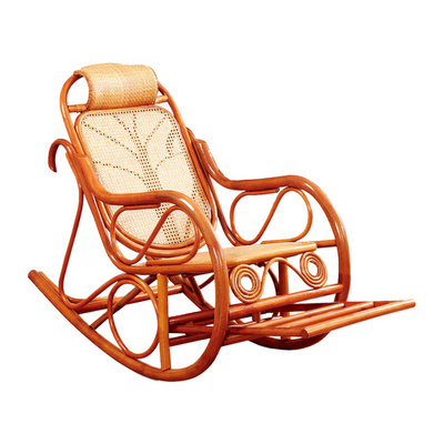 Modern Comfortable Indoor/Outdoor Chaise Lounge Chair Rocking Garden Rattan Leisure Living Room Rocking Chair