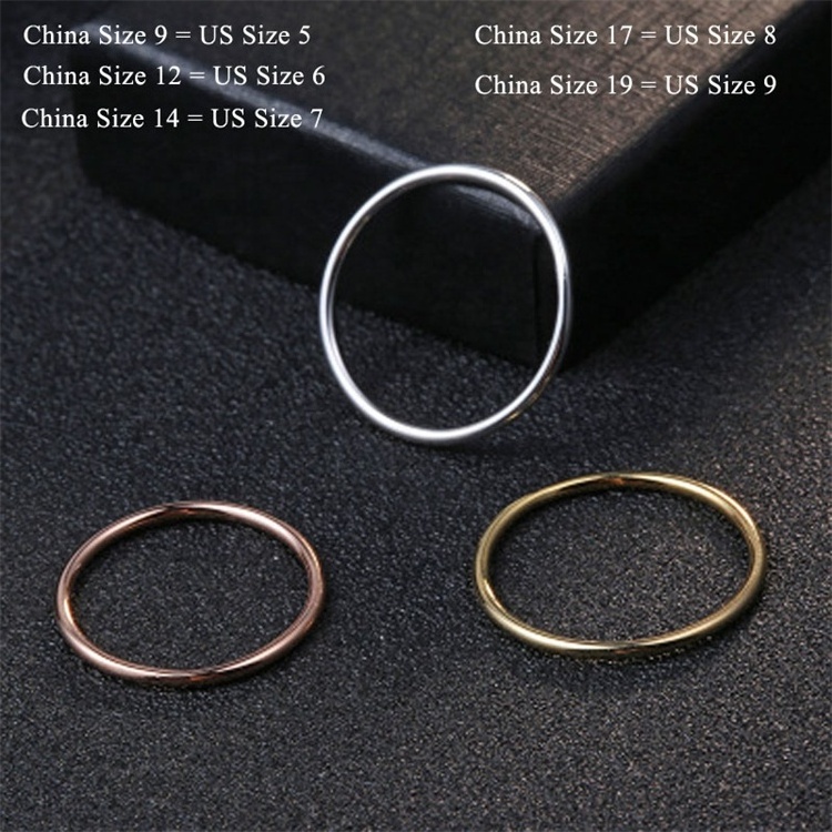 925 Sterling Silver Rings for Women Jewelry Gold  Round blank Finger Ring Party jewellery