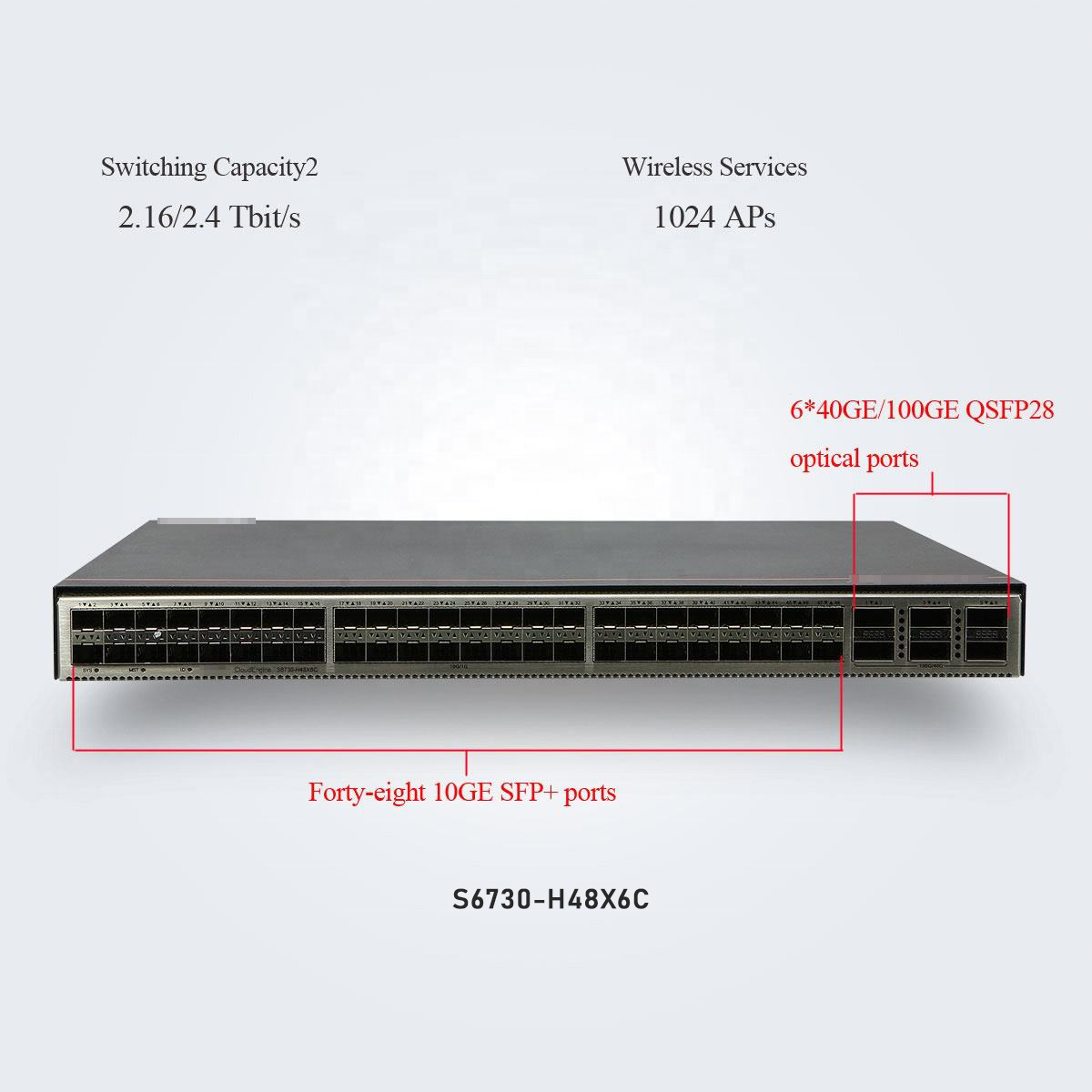 New Original S6700 Series managed network switch gigabit 48 port poe S6730-H48X6C Enterprise Switches