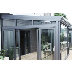 Four seasons glass house patio enclosure aluminium sunrooms gazebo glass garden greenhouse aluminum glass sunroom