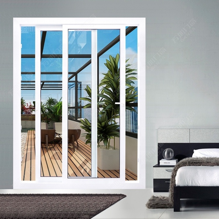 WANJIA upvc/ pvc/ plastic frosted glass sliding door sliding door for bathrooms price bangladesh