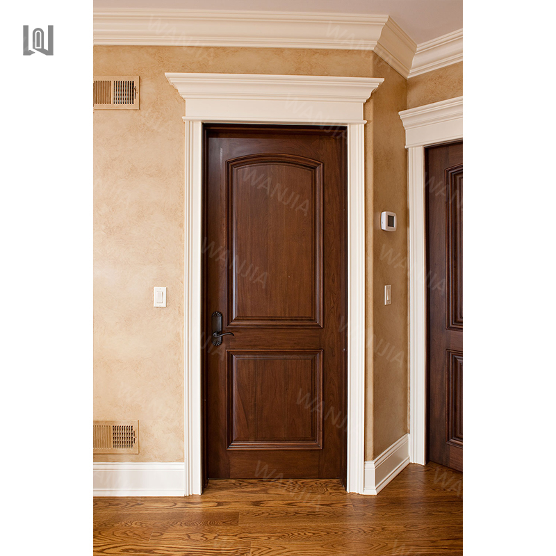 Factory wholesale American standard bedroom interior wood door customized room slab door solid wood door