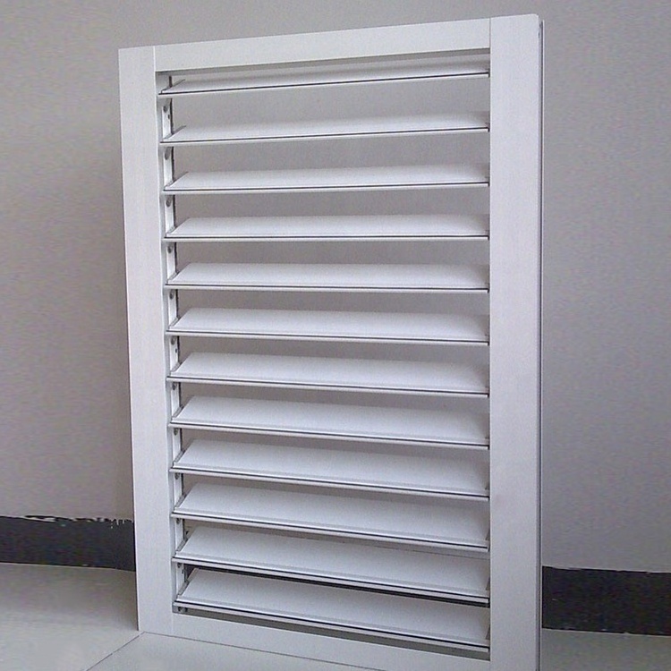 WANJIA Customized shutter window/ aluminum shutter/ glass louvre window