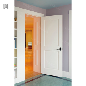 Factory wholesale American standard bedroom interior wood door customized room slab door solid wood door