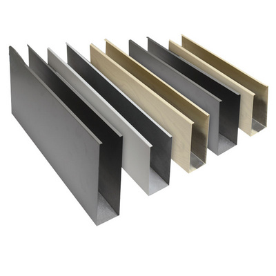 Aluminum 6063 Extrusion U-Shaped Tube,aluminium u channel railing profile