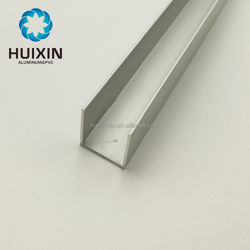 Aluminum 6063 Extrusion U-Shaped Tube,aluminium u channel railing profile