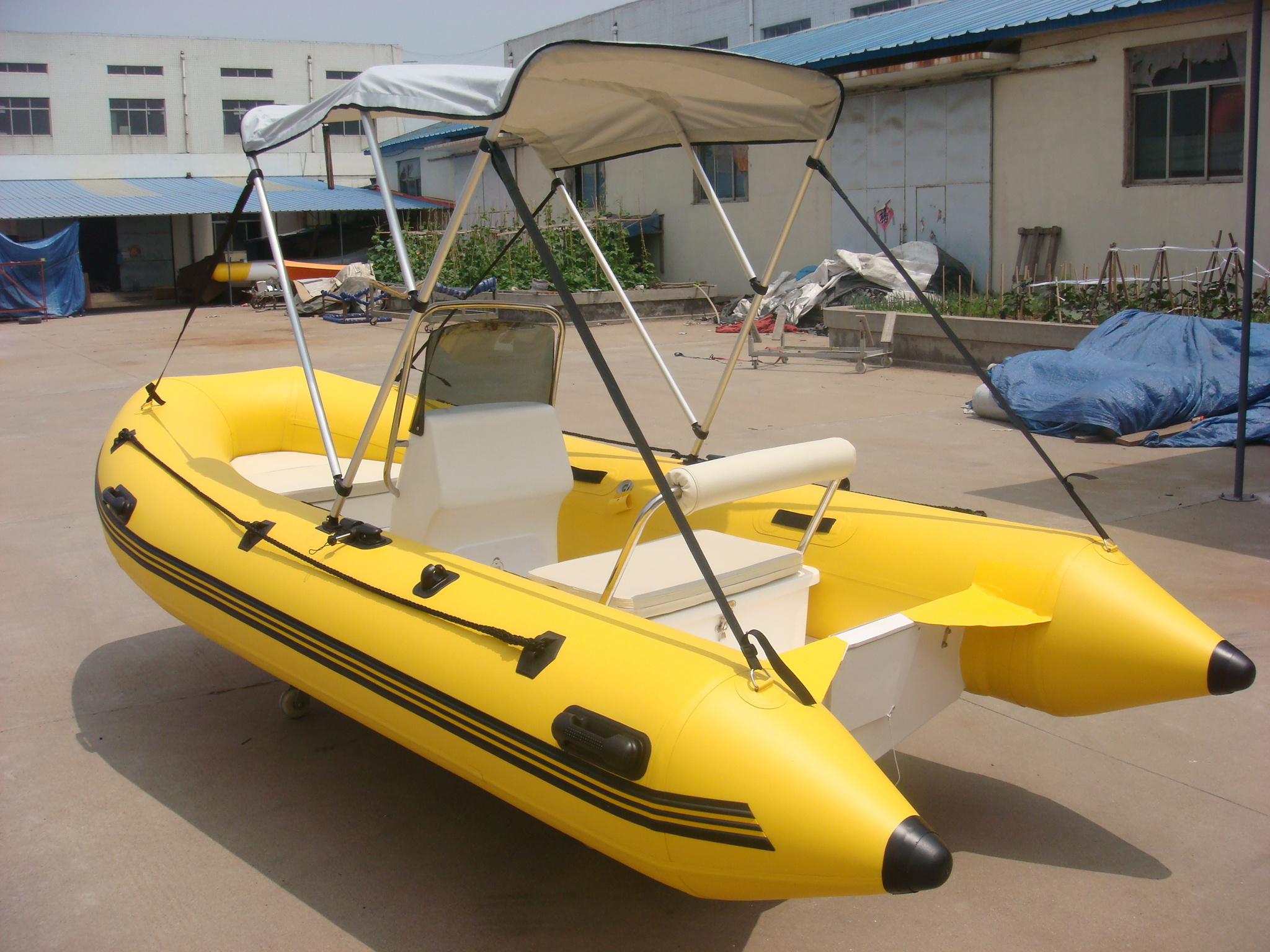 Popular 12.8Feet RIB390 Semi-rigid hull inflatable boat for sale