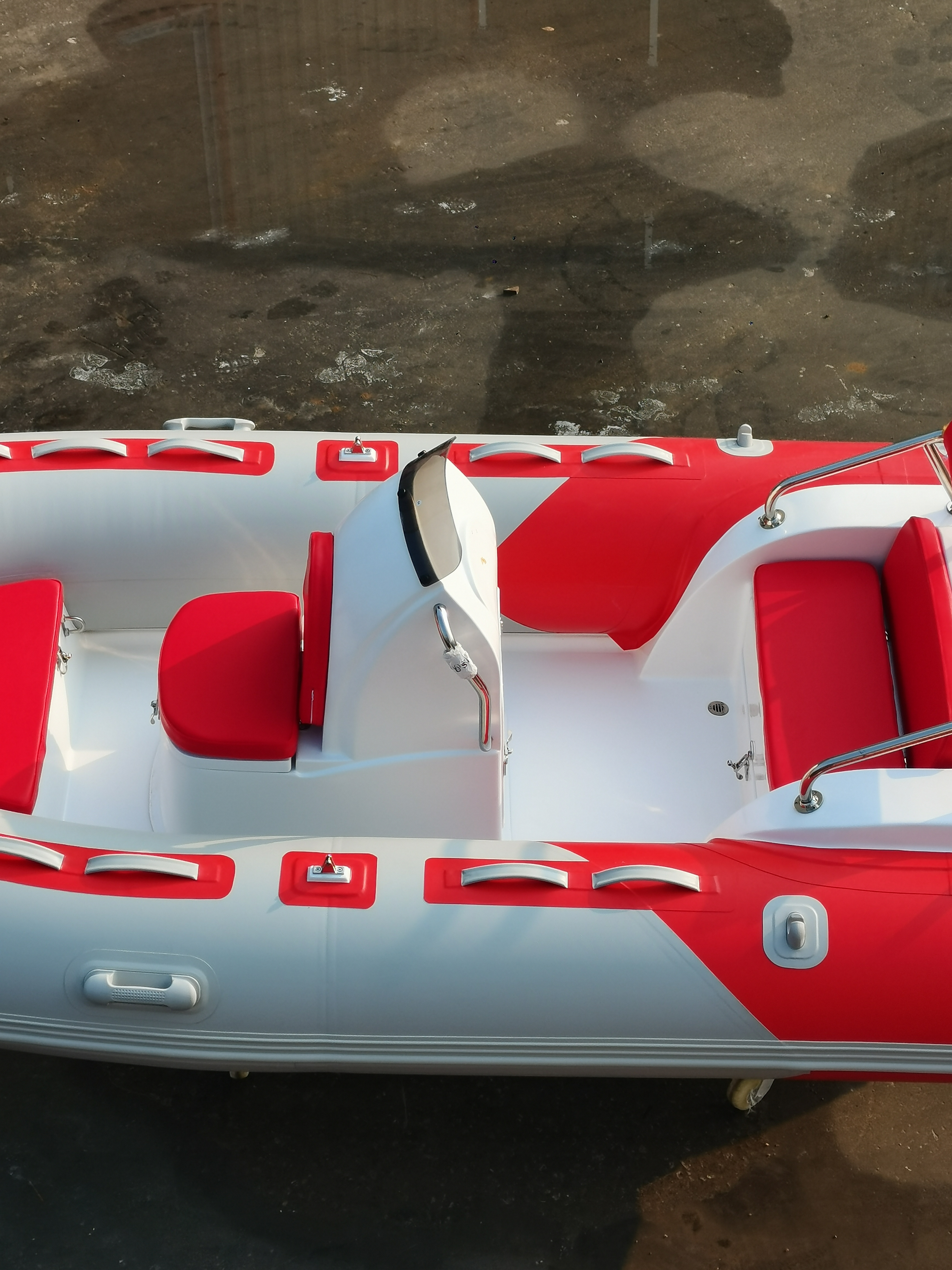 RIB390C  Factory Direct Sale 6 people Center Console Inflatable Fiberglass Boat Dinghy Yacht