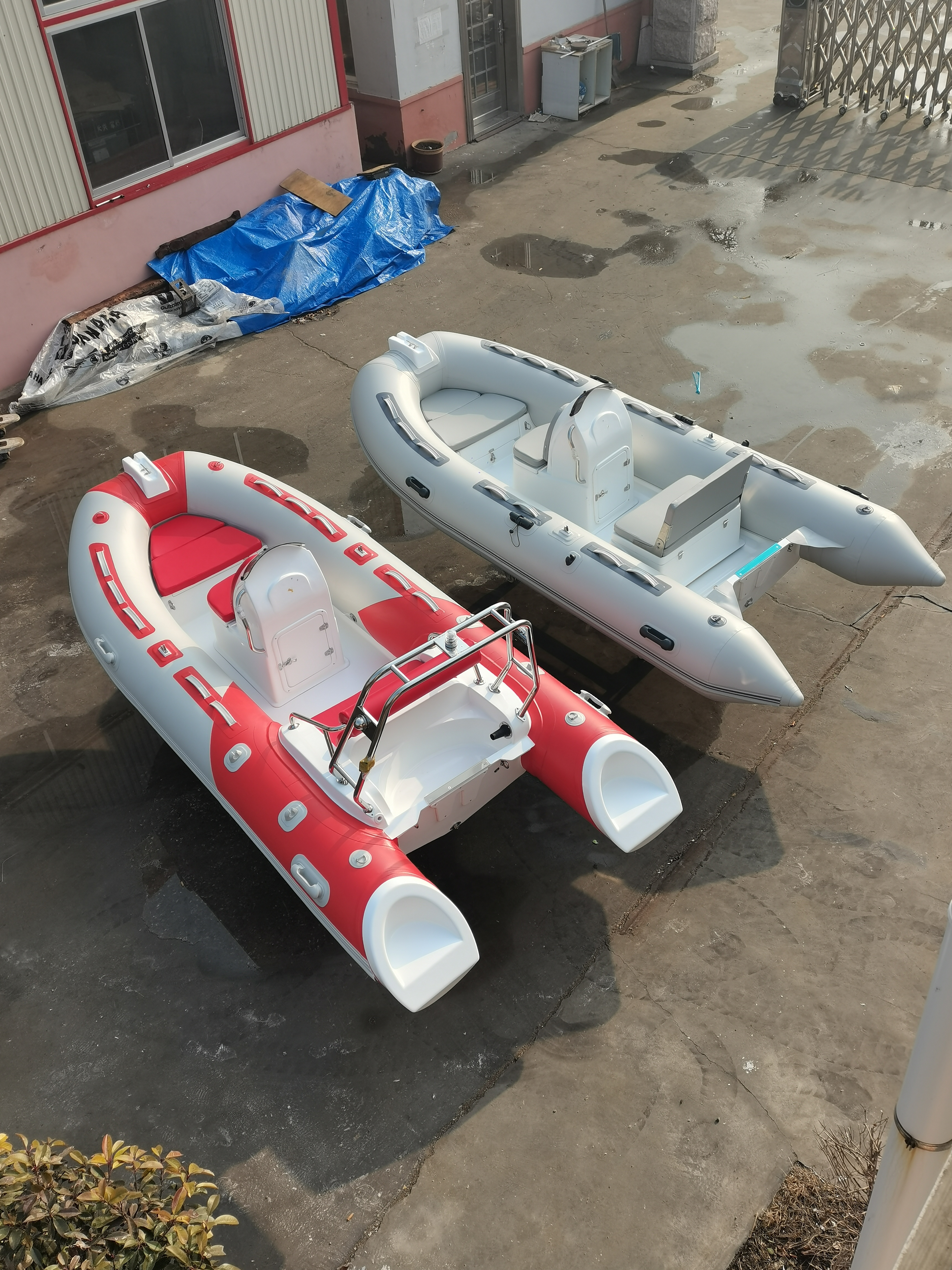 RIB390C  Factory Direct Sale 6 people Center Console Inflatable Fiberglass Boat Dinghy Yacht