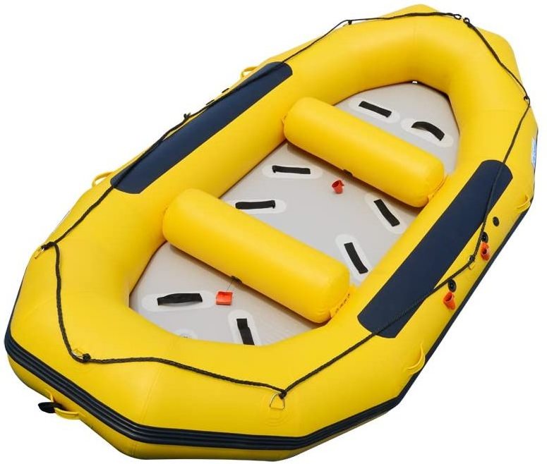 1.2mm PVC 13ft Inflatable River Raft 6 Person White Water Rescue Raft Floating